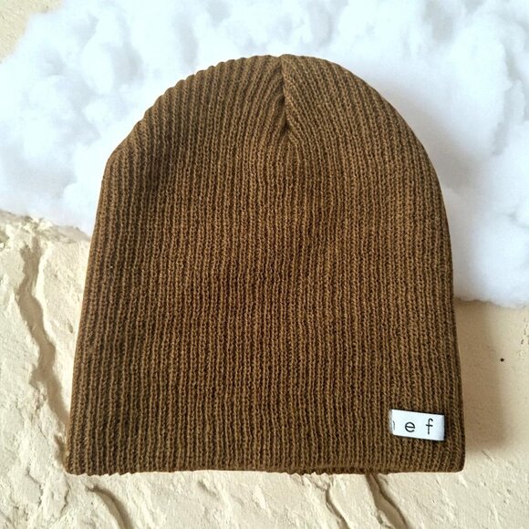 NEFF Men's Brown Knit Winter Beanie Hat NEW NWOT - Picture 1 of 5
